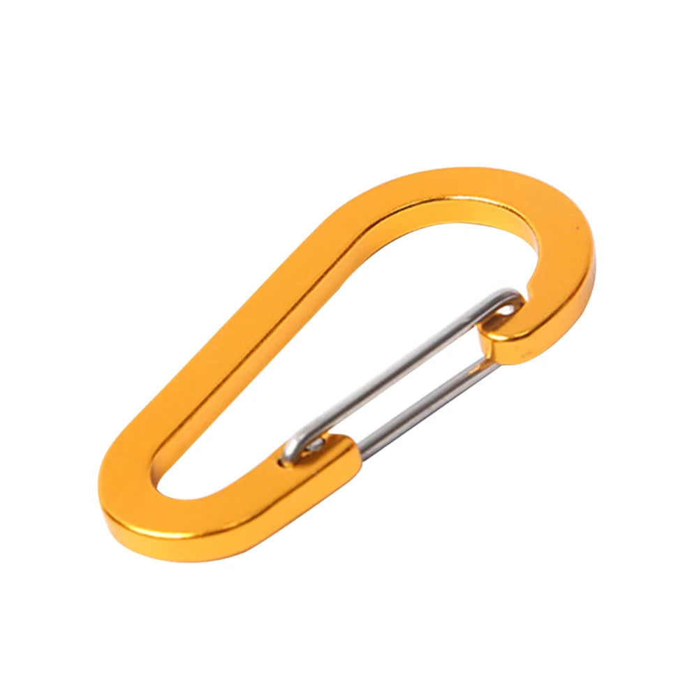 6Pcs Camping Mountaineering Buckle Multifunctional Mini Carabiner Buckle Hook Fishing Climbing Acessories