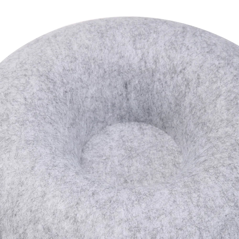 Tieker Donut Felt Cat Bed Round Tunnel Cat Interactive Bed, Small Pet Cave Bed, Indoor Pet Toy Training