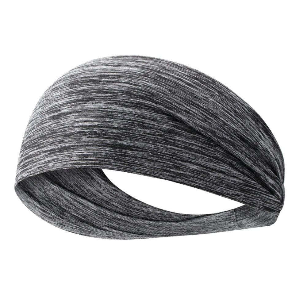 5-1PCS Sports Sweatband Breathable Sweat Absorbent Headband Soft Smooth Outdoor Sport Yoga Headband Hair Head Band