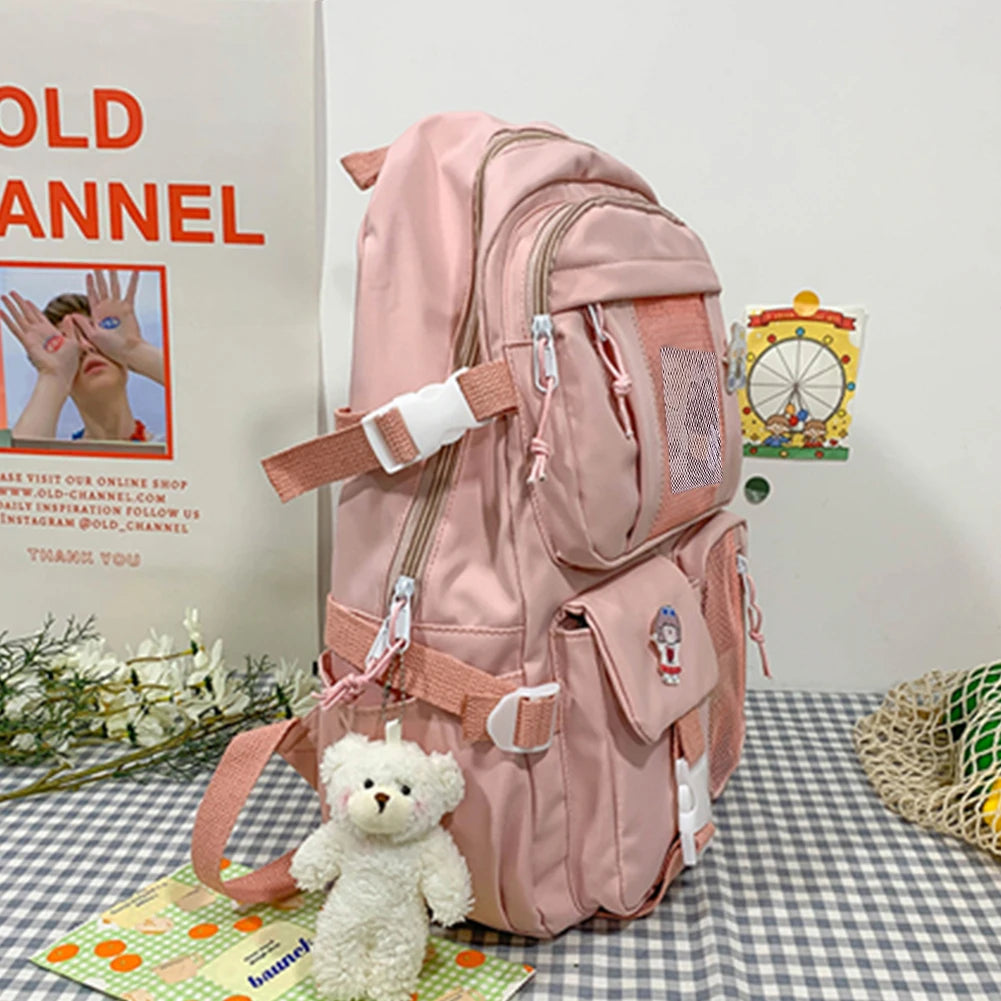 School Backpack Lightweight Rucksack Travel Daypack College Bookbag Large Capacity Student Bookbag with Multi Pockets for Gift