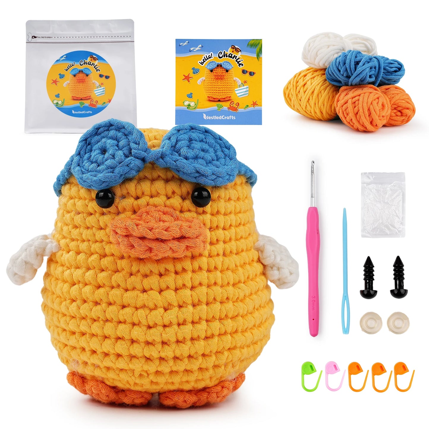 Duck Crochet Kit - For Beginners With Step-by-Step Video Tutorials