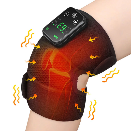 Heated Knee Massager - Rechargeable Heat Therapy For Pain Relief & Relaxation