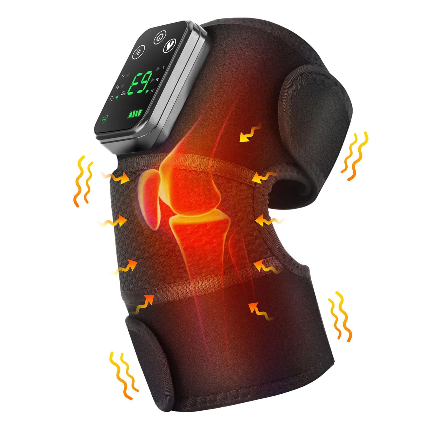 Heated Knee Massager - Rechargeable Heat Therapy For Pain Relief & Relaxation